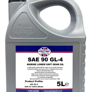 5L SAE90 GL-4 Outboard Gear Oil SAE 90 Marine Lower Unit Gear Oil